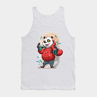 Panda Grafitti Tank Top